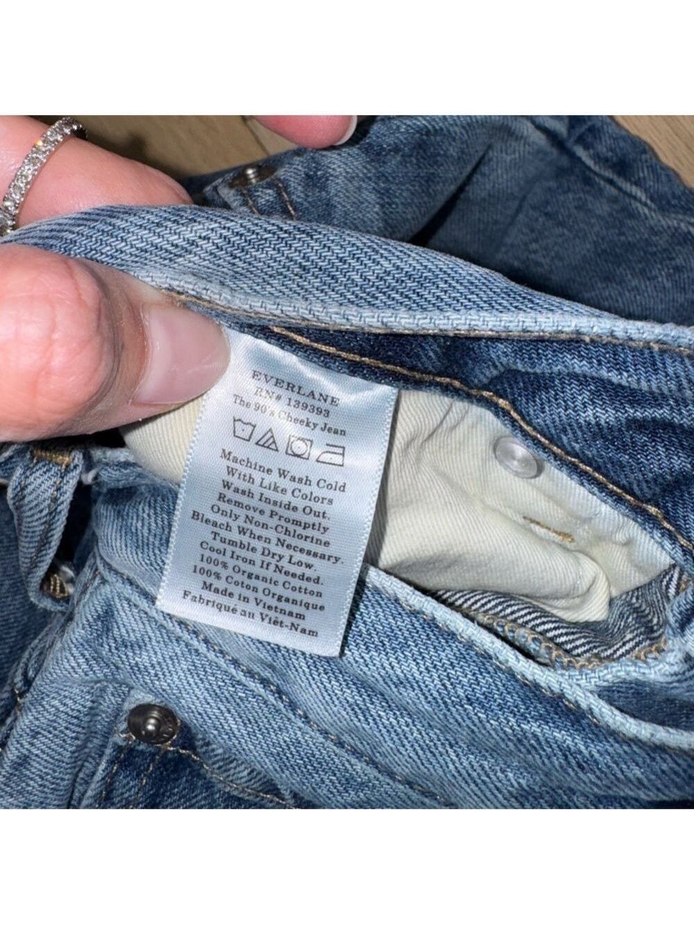 Everlane The 90’s Cheeky Jean Organic Cotton Jeans Size 25 - Picture 4 of 7
